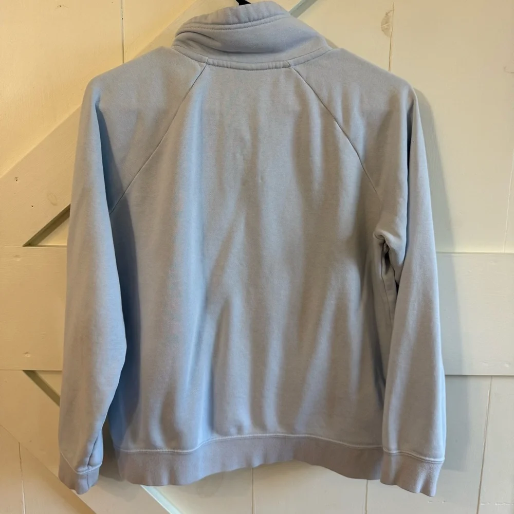Nike Women’s Sky Blue Quarter-Zip‎ Sweatshirt Small Athleisure